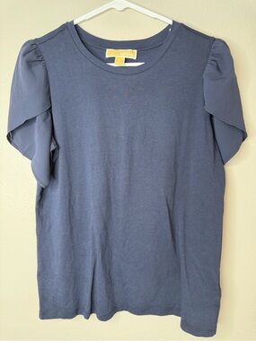 Michael Kors women’s shirt blue with flowy sleeve medium